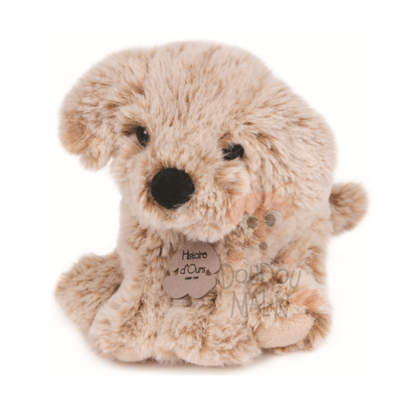  zanimoos peluche chien marron 15 cm 